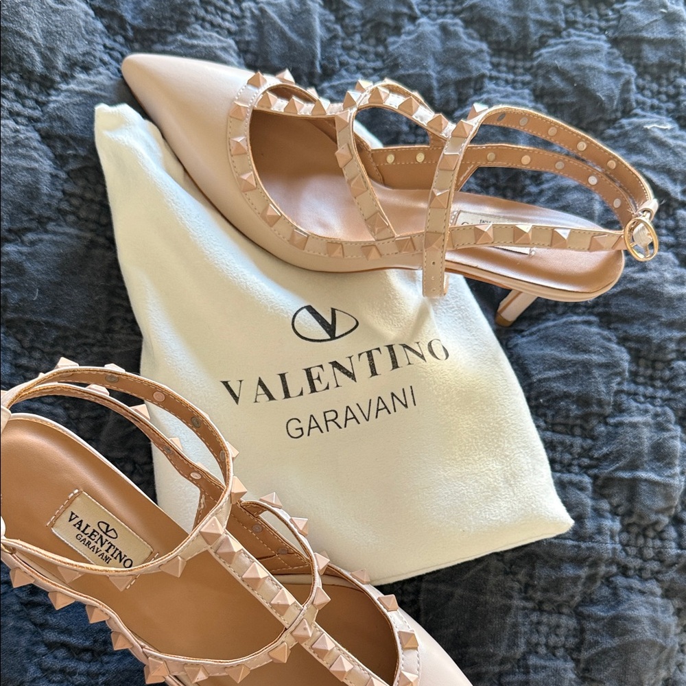 Nude Studded Heels